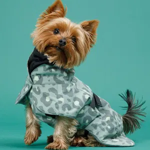 Reflective Winter Coat Leopard Green