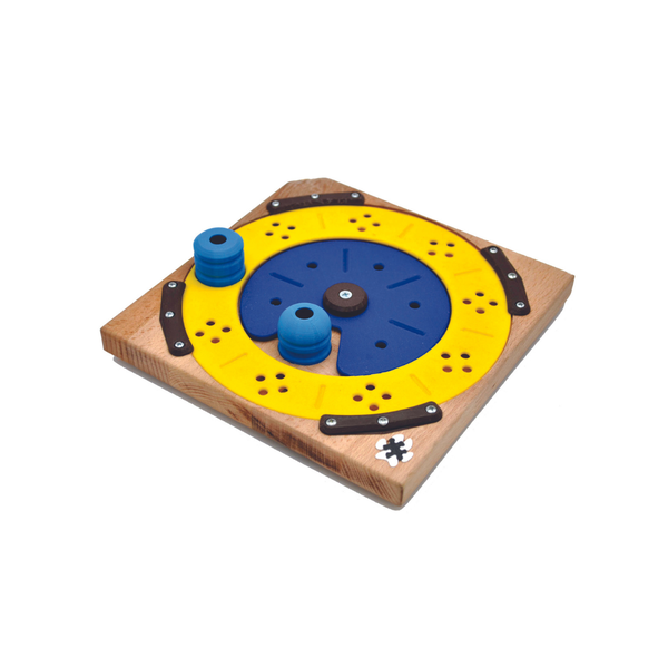 Pawesome Puzzle Lesena interaktivna igrača - Double Roundabout