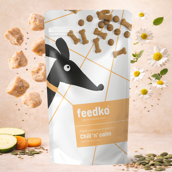 Feedko Pasji piškoti Chill ’n’ Calm – piščanec in kamilica - 1