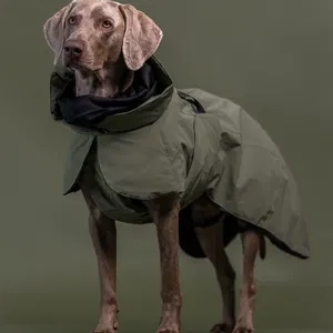 Odsevni zimski plašč z volno Green