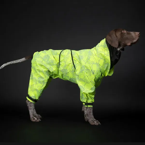 PAIKKA Nepremočljiv dežni kombinezon Neon Yellow - 8