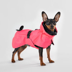 Odsevni dežni plašč Hot Pink