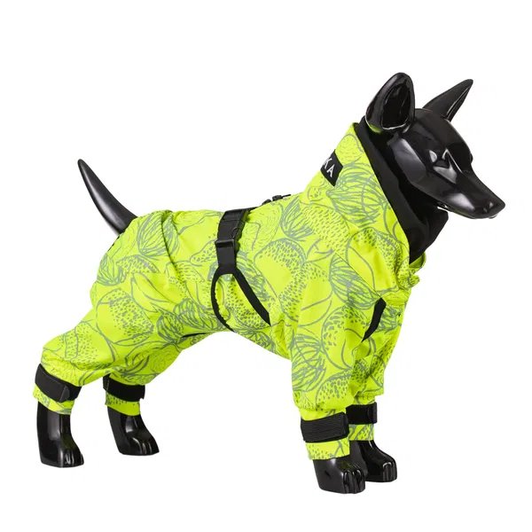 PAIKKA Nepremočljiv dežni kombinezon Neon Yellow - 4