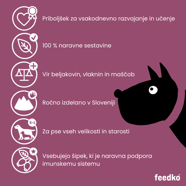 Feedko Pasji piškoti Boost ’n’ Balance – divjačina in šipek - 2