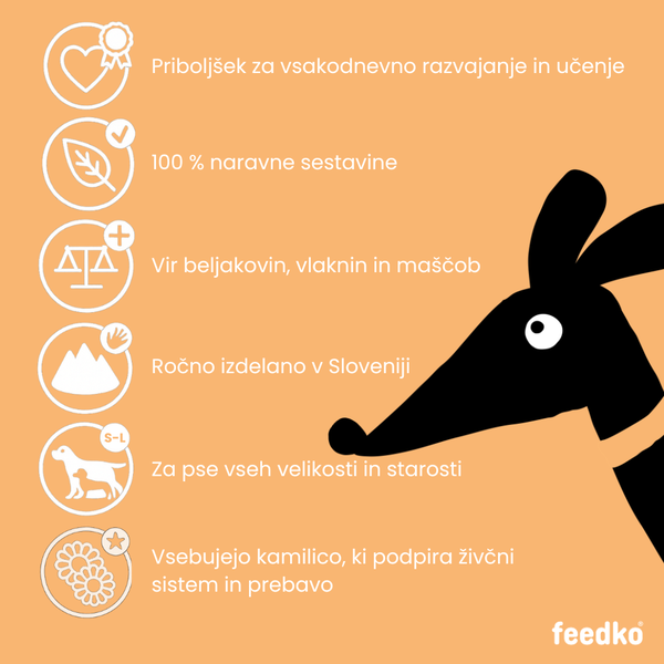 Feedko Pasji piškoti Chill ’n’ Calm – piščanec in kamilica - 2