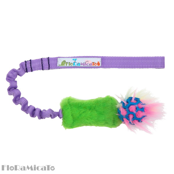 Floramicato Fluffy Ball Toy on a Rope - 5