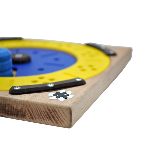 Pawesome Puzzle Lesena interaktivna igrača - Double Roundabout - 1