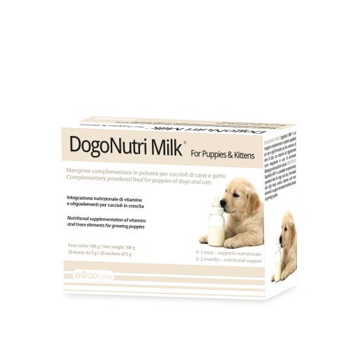 Dogoteka DogoNutri Milk®dopolnilna krmna mešanica v prahu za mladiče